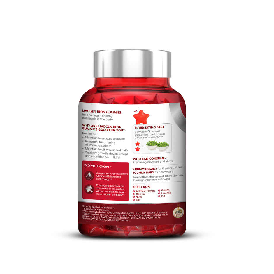 Livogen Iron Supplement Gummies
