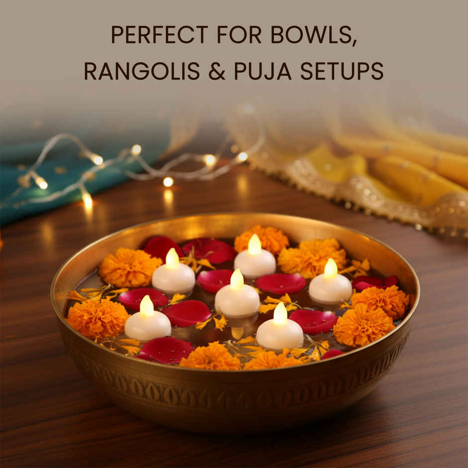 Water Floating Diya | Pack Of 6 | Cycle