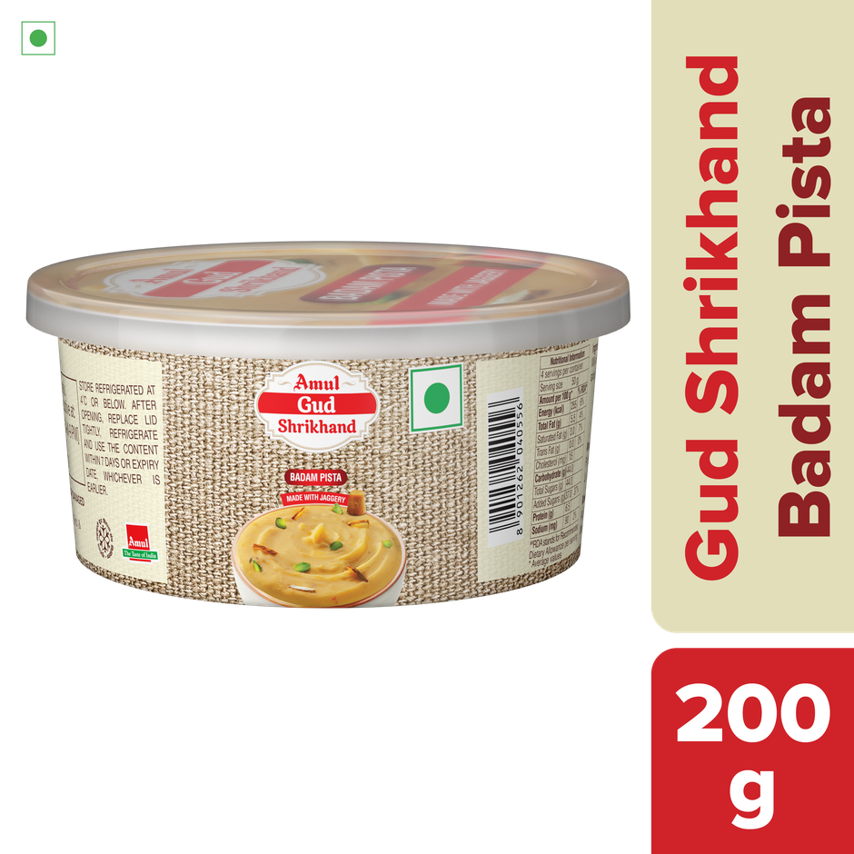 Amul Gud Shrikhand- Badam Pista