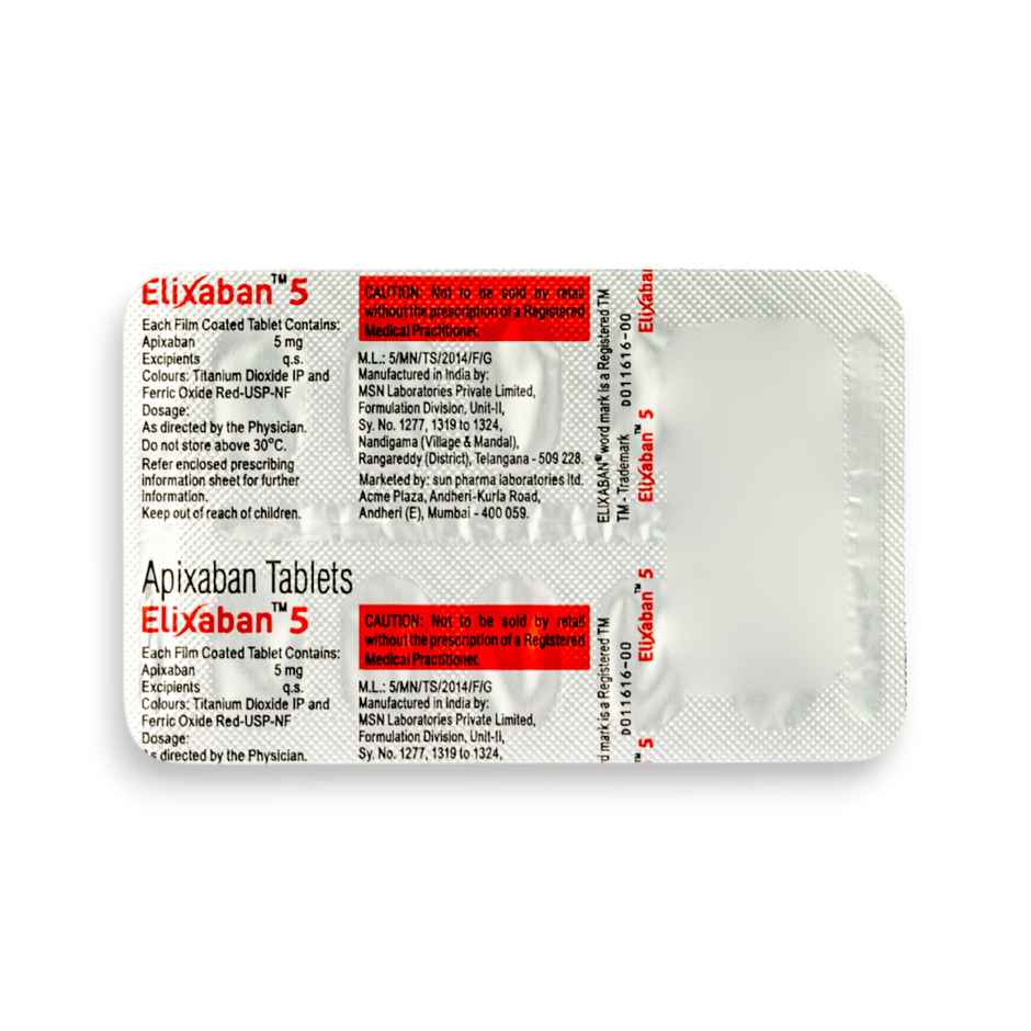 Elixaban 5 Tablet