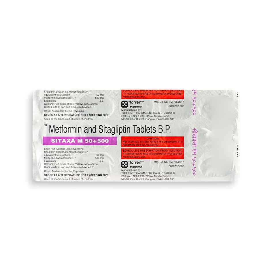 Sitaxa M 50+500 Tablet