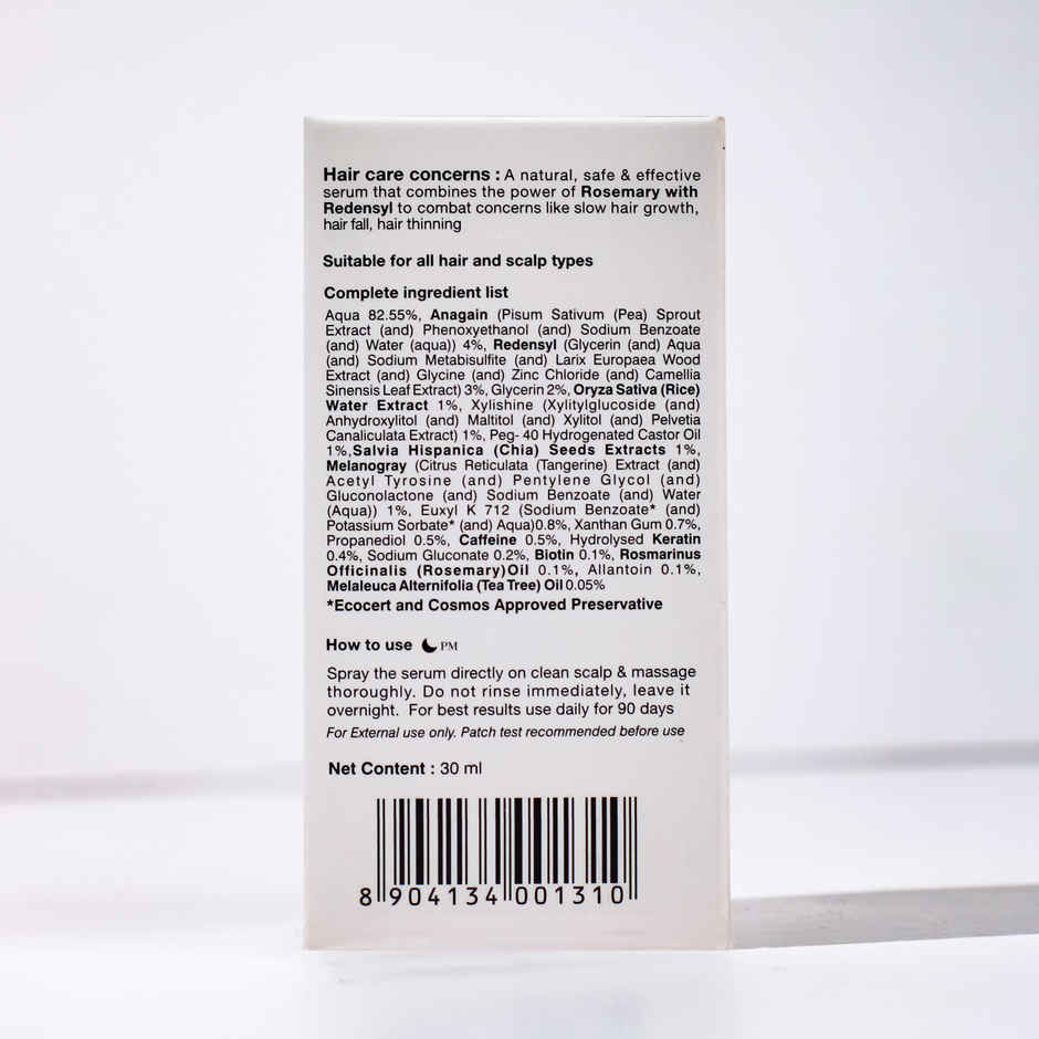 Soulflower Rosemary Serum For Hair growth & Hair fall control