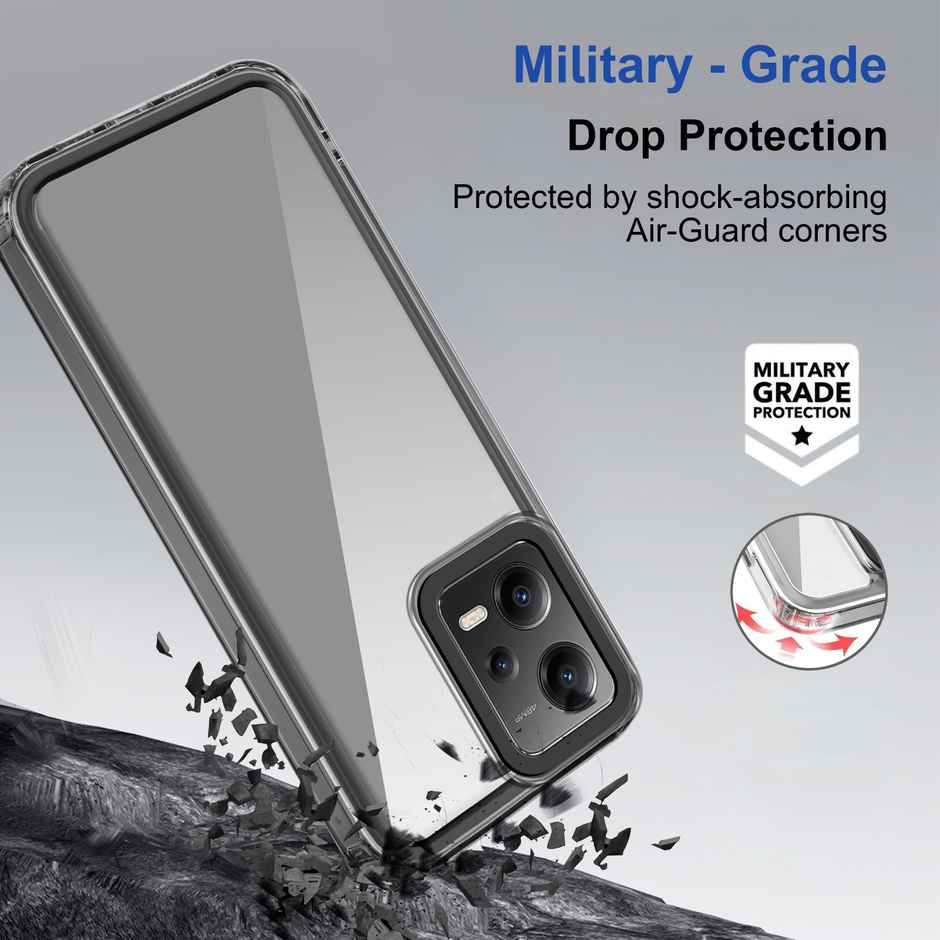 Zapcase Back Cover for Mi Redmi Note 12 Pro 5G | Space-Black