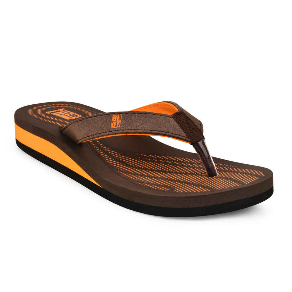 Paragon Blot Brown Ultra-Comfy Casual Flip Flops For Women - 8