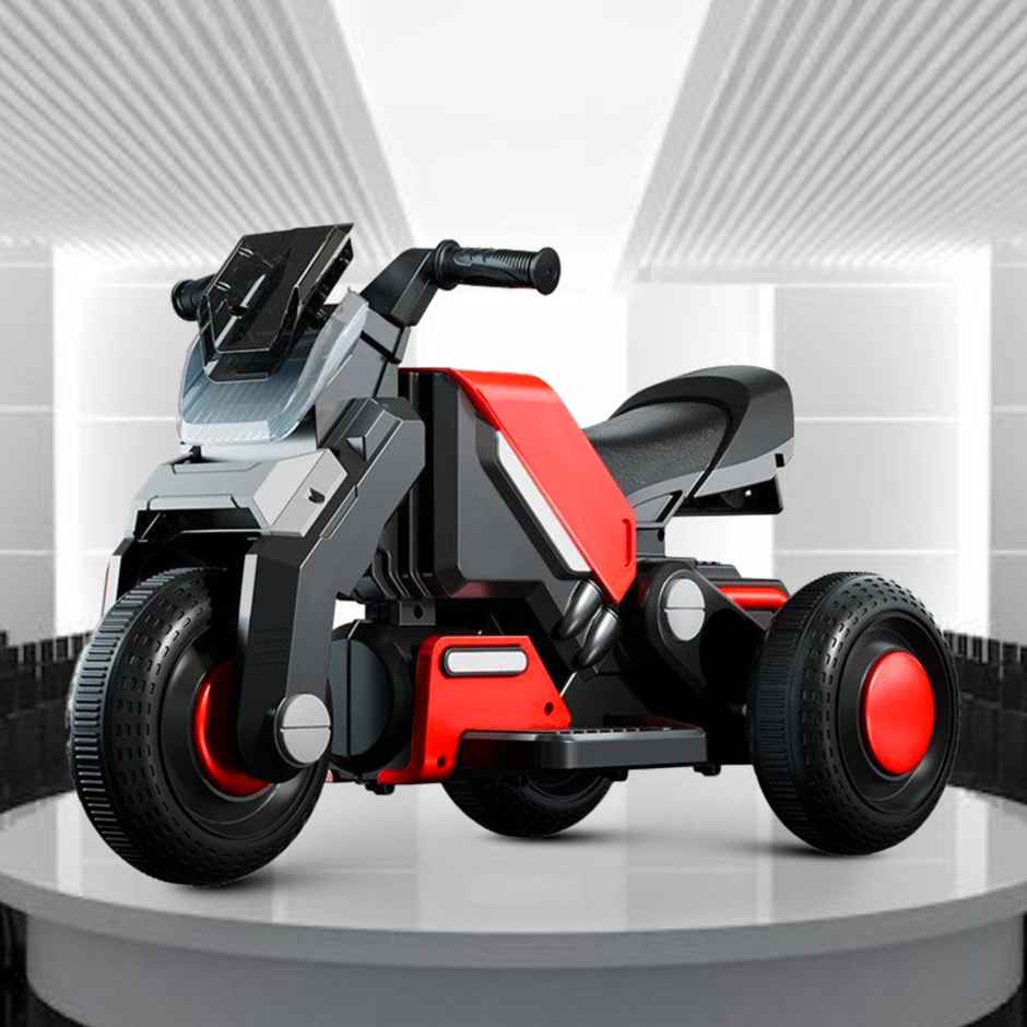 Kidsmate Hyrider 6V Electric Bike with Music & LED for Kids 1-4Y - Red