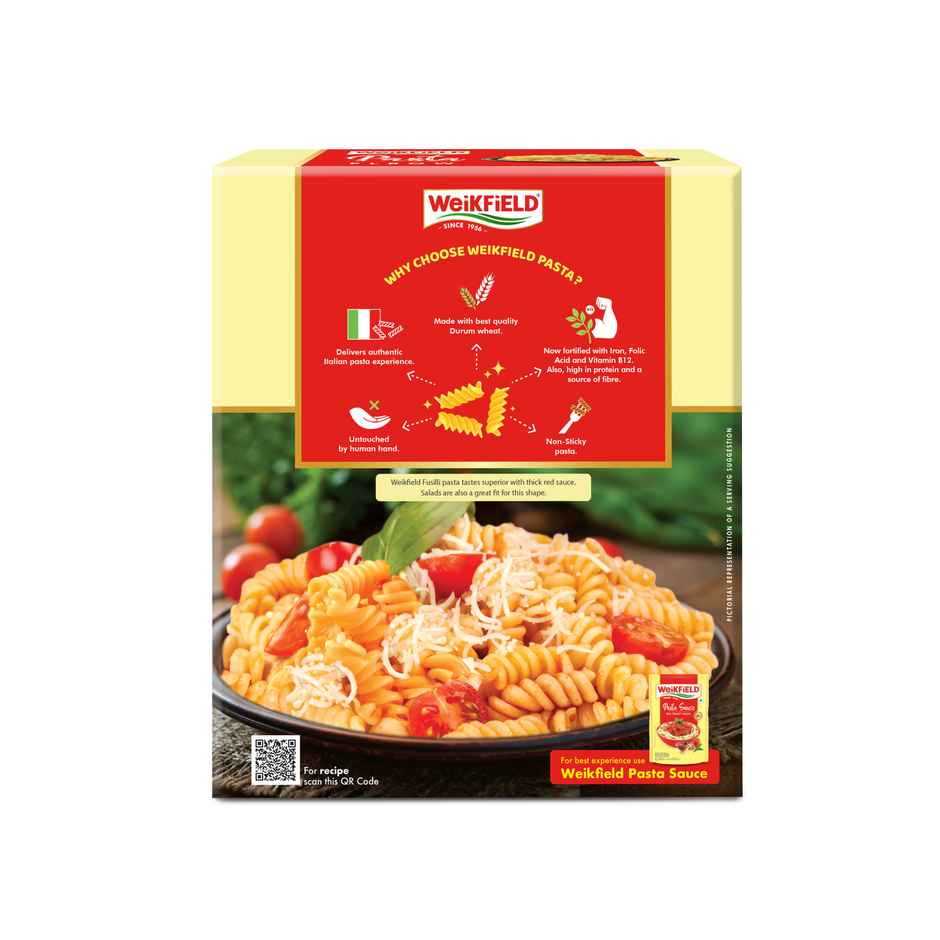 Weikfield Fusilli Pasta | Healthy Pasta Made With Durum Wheat Semolina | No Maida Pouch