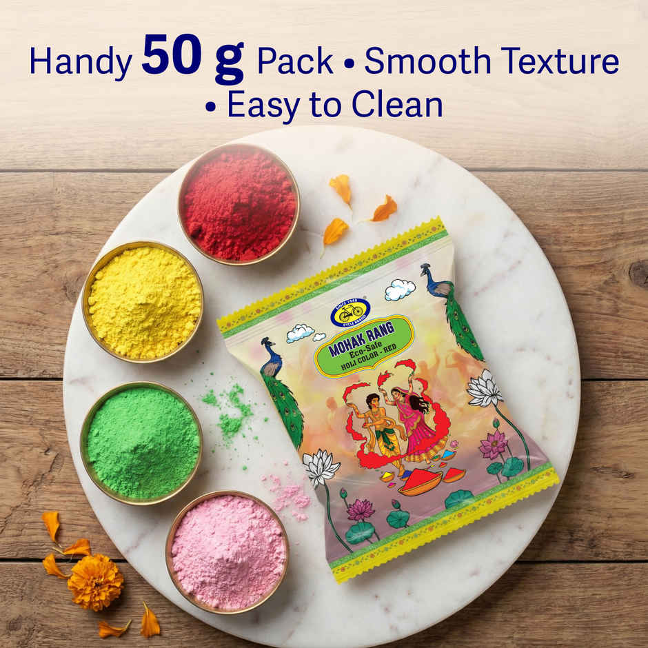 Mohak Rang Eco-Safe Holi Colour | Red | Cycle
