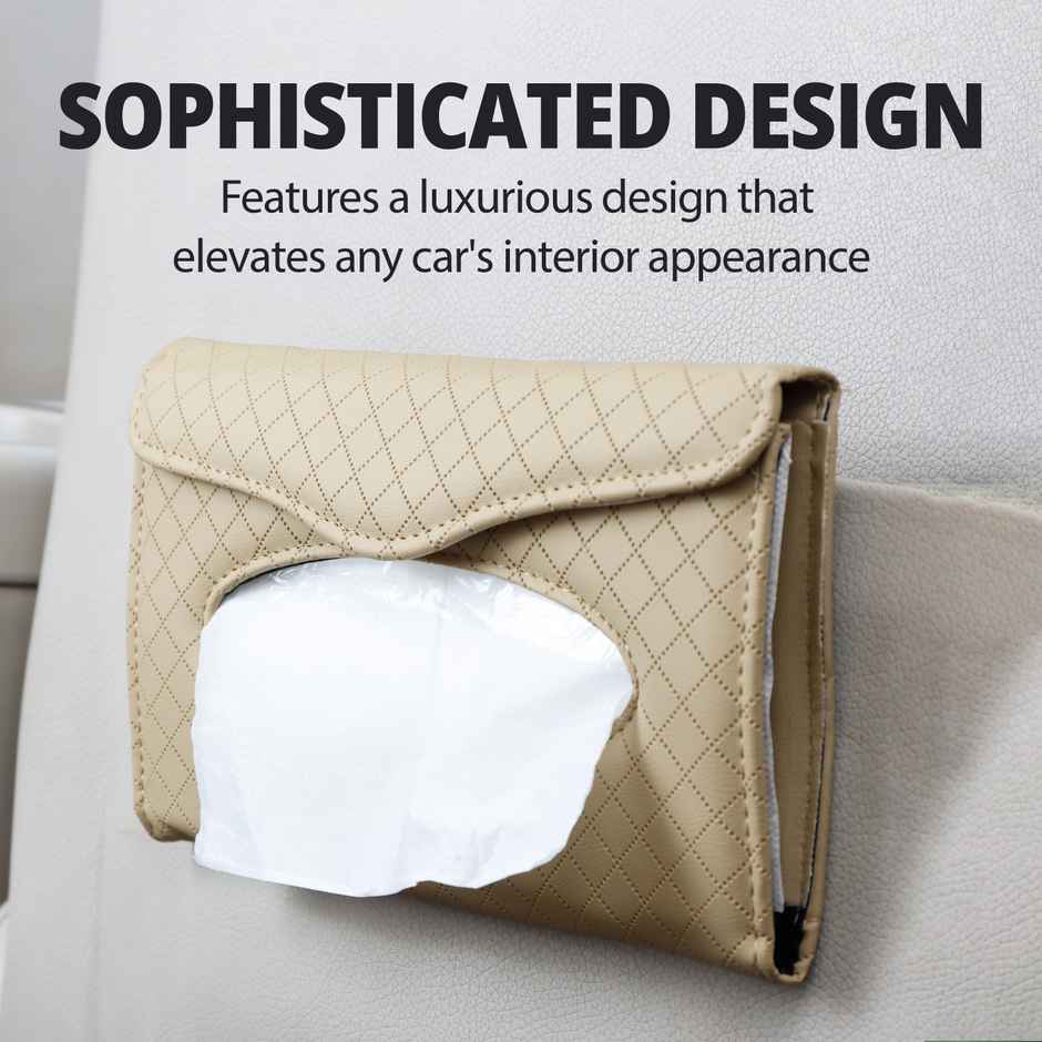 Robustt Textured Sunvisor Tissue Holder | Beige