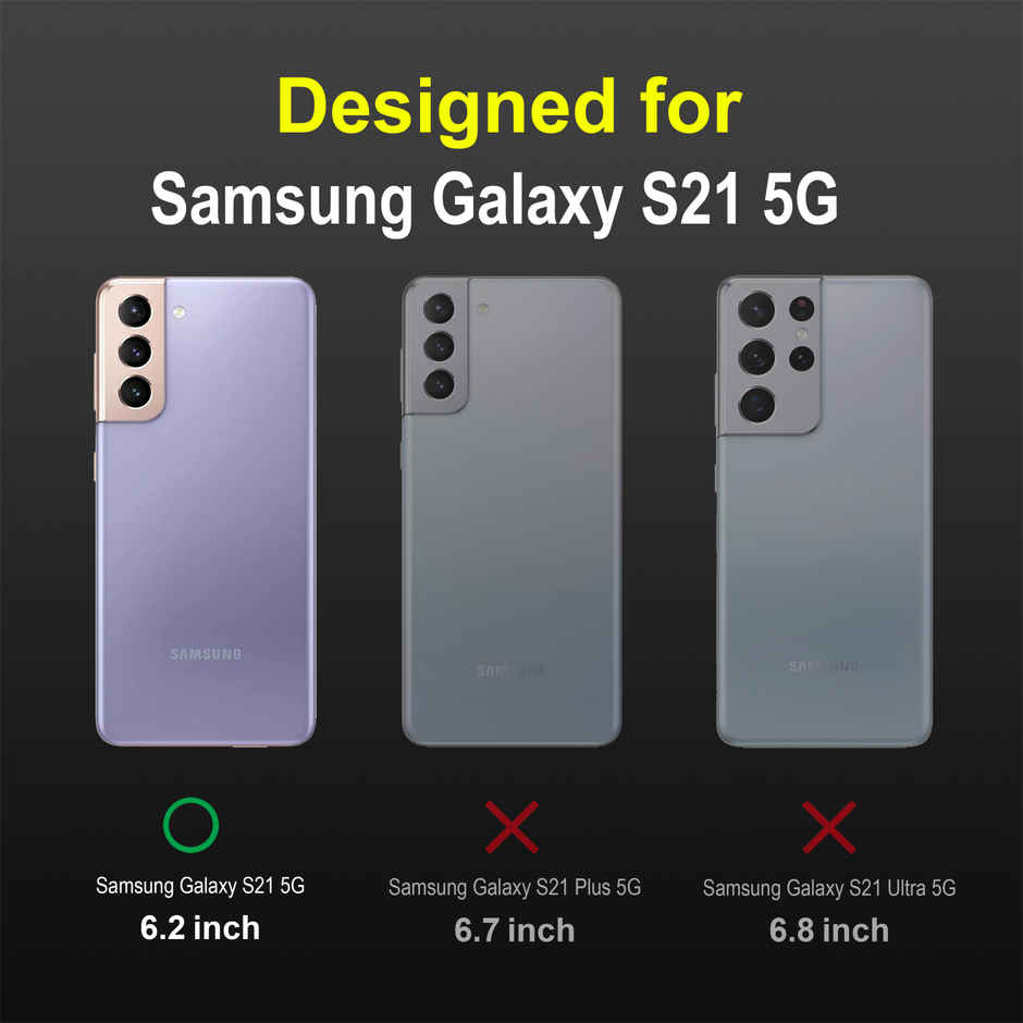 Zapcase Back Cover for Samsung Galaxy S21 | Magic-Black