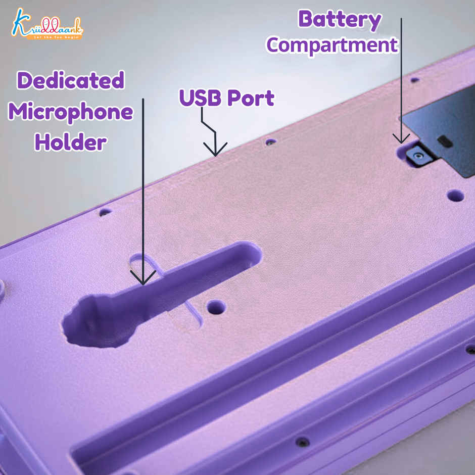 Kriiddaank Frozen Keyboard Piano 37 Keys Instrument Sounds, Microphone, Demo Light MusicToy