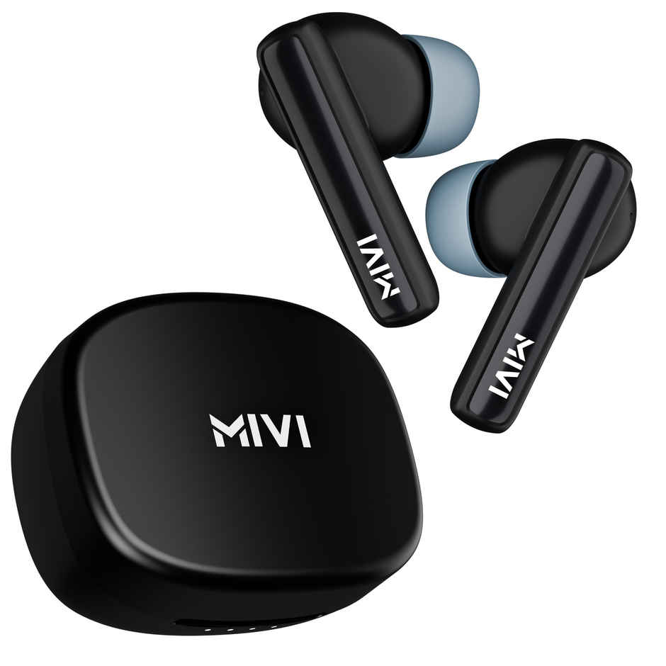 Mivi DuoPods Sync TWS, 60H Playtime, 13mm Drivers, AI ENC Calls, IPX4, BT 5.3