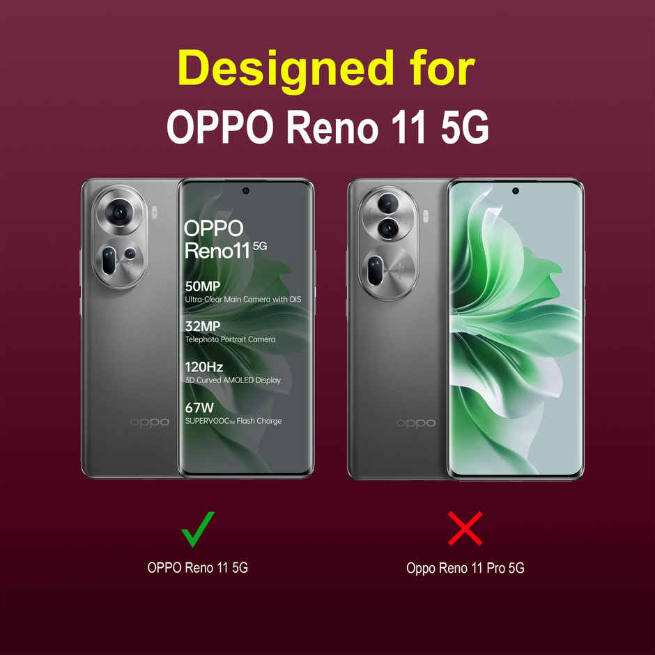 Zapcase Back Cover for OPPO Reno 11 5G | Magic-Plum