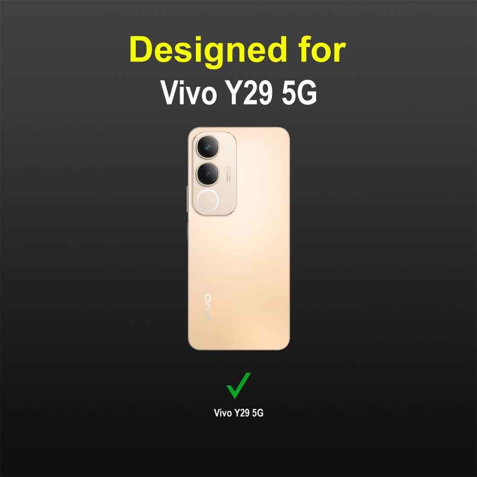 Zapcase Back Cover for Vivo Y29 5G | Magic-Black