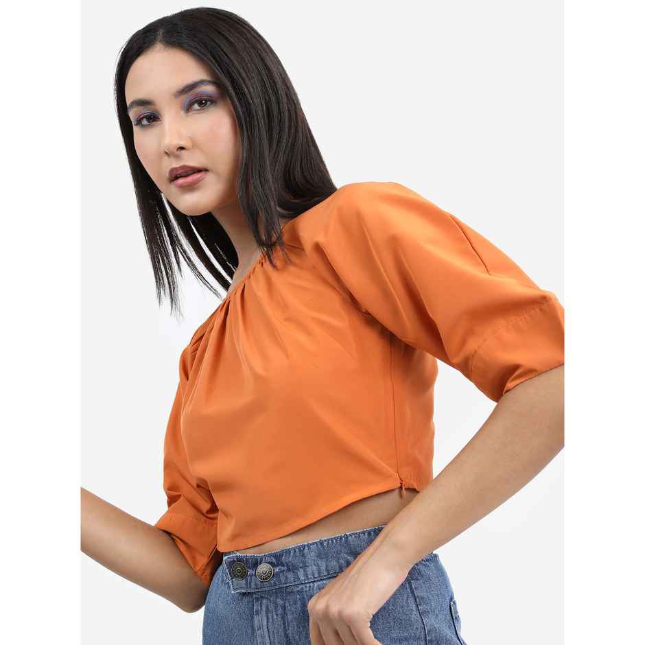 Tokyo Talkies Women's Crop Top | Brown - M