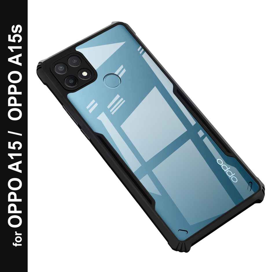 Zapcase Back Cover for OPPO A15 | OPPO A15s | Matte-Black