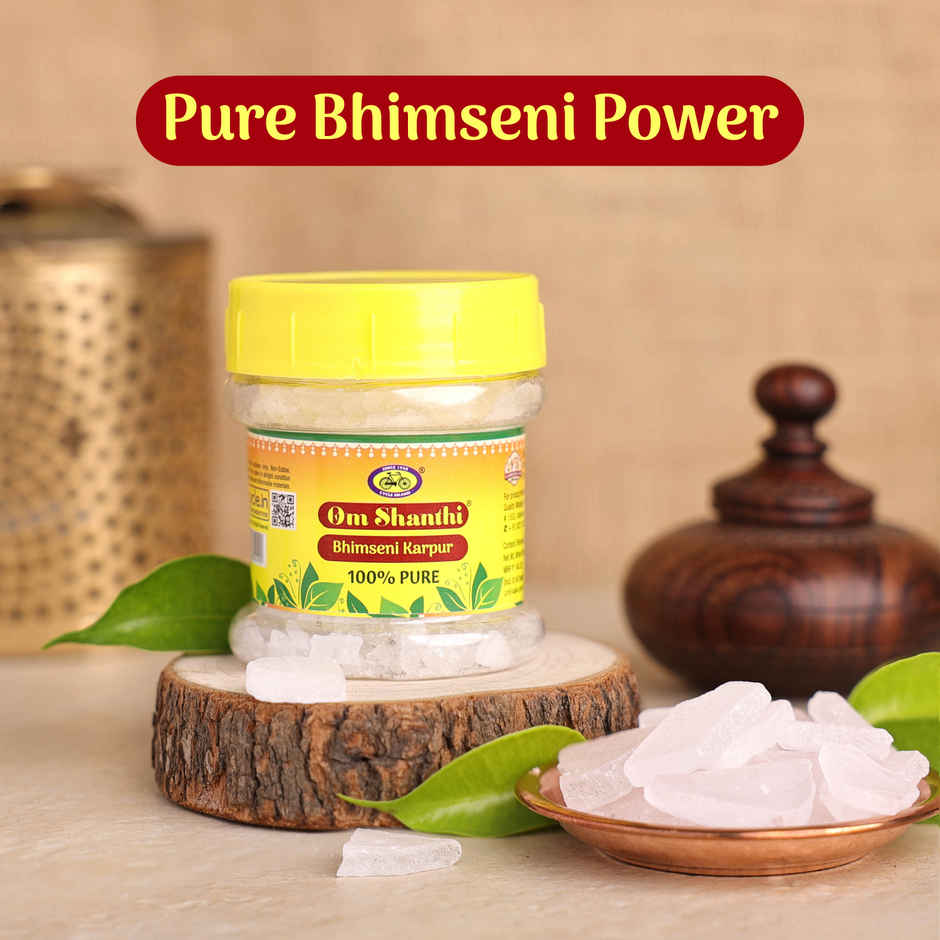 Pure Om Shanthi Bhimseni Camphor | Cycle