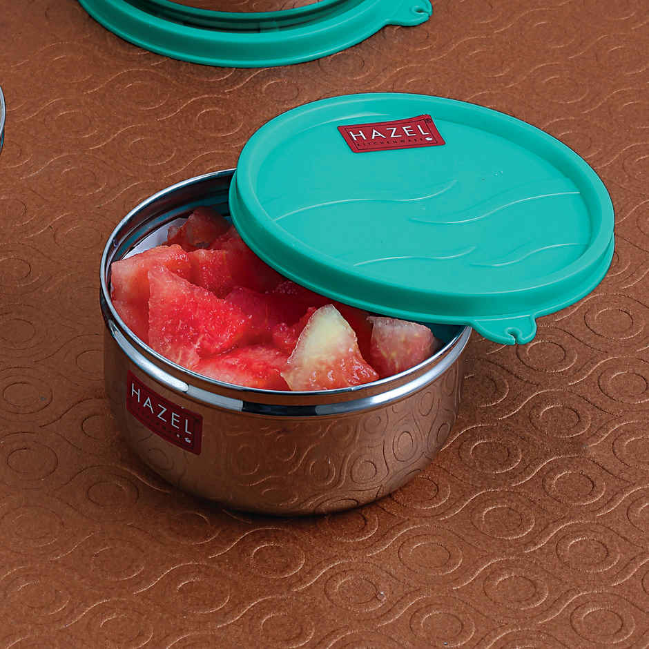 Hazel Stainless Steel Airtight Containers, Leak Proof Lid For Kitchen & Tiffin Box