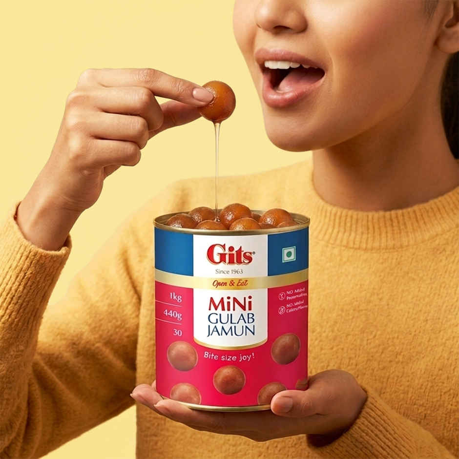 Gits MiNi Gulab Jamun Open & Eat Tin | Soft & Sweet