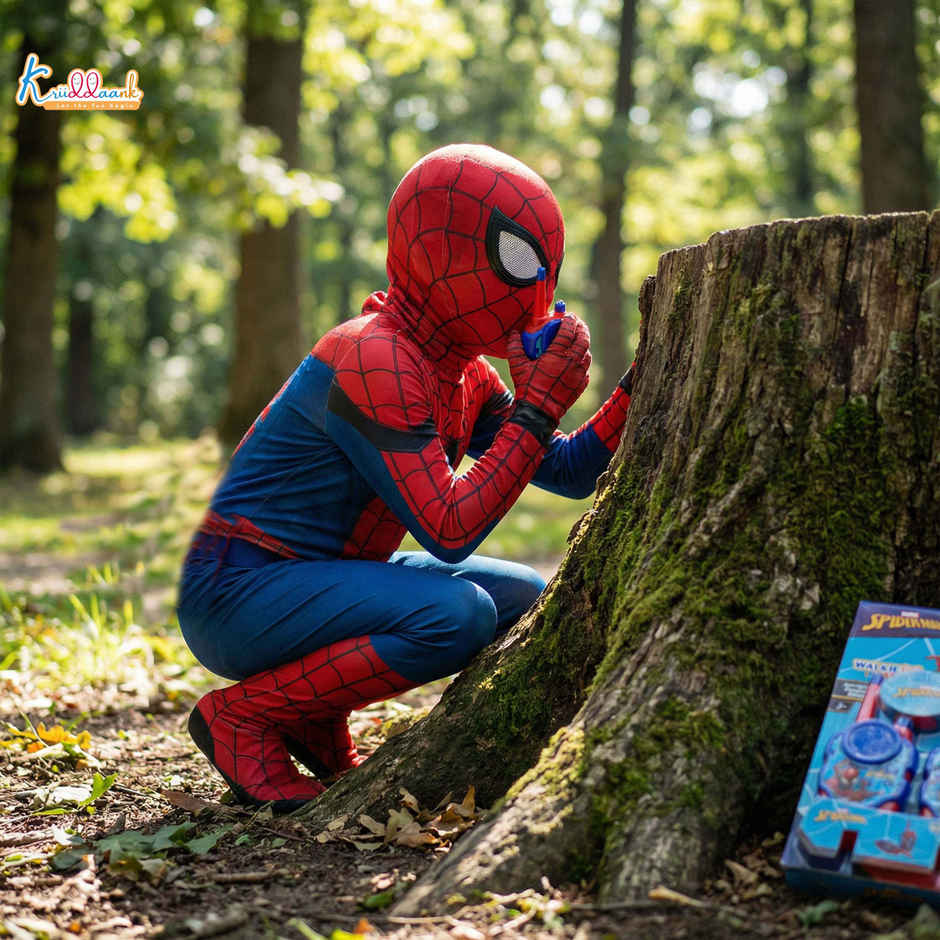 Kriiddaank Spiderman Walkie Talkie for Kids 100ft Range 2 Pack Battery Operated Communication Toy