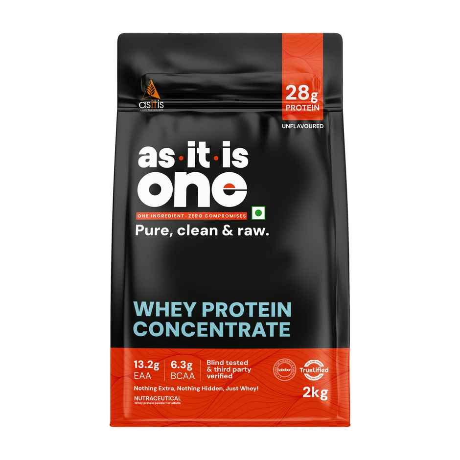 AS-IT-IS Nutrition Whey Protein Concentrate 80% | Unflavored, Tested for Purity | Combo