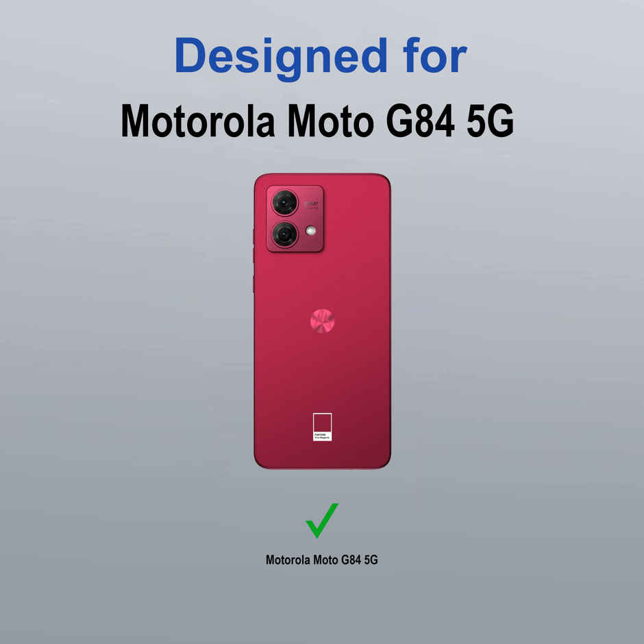 Zapcase Back Cover for Motorola G84 5G | Space-Clear