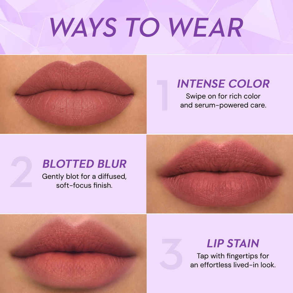 SUGAR Cosmetics Glide Peptide Serum Lipstick | 09 Boston Blush