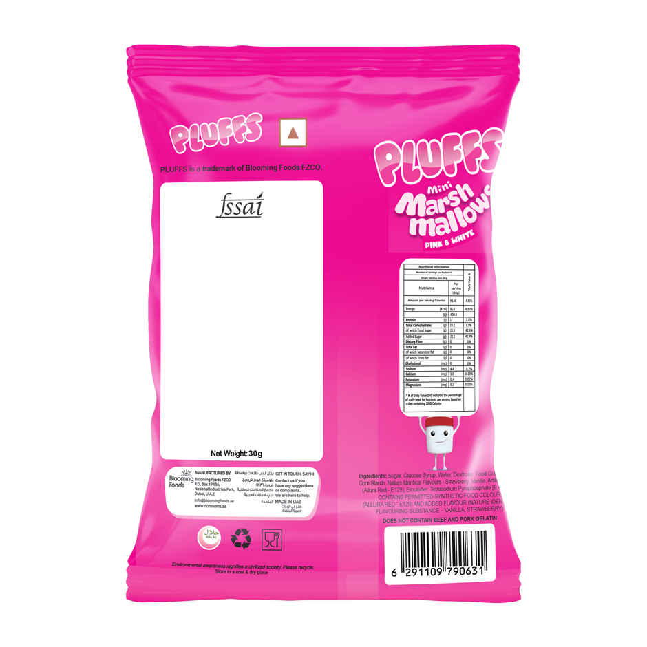 Pluffs Marshmallows | Pink & White