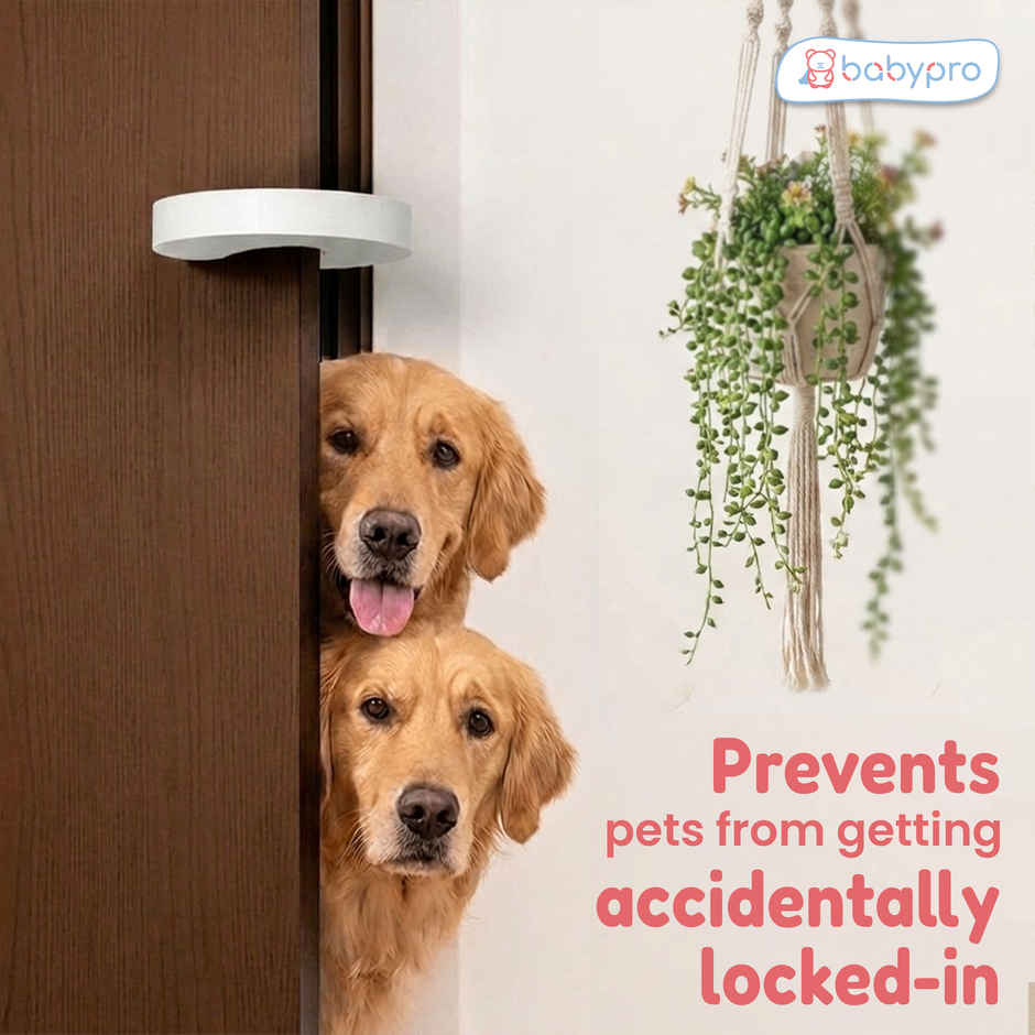 BabyPro Door Stopper Guard | U-Shape | White