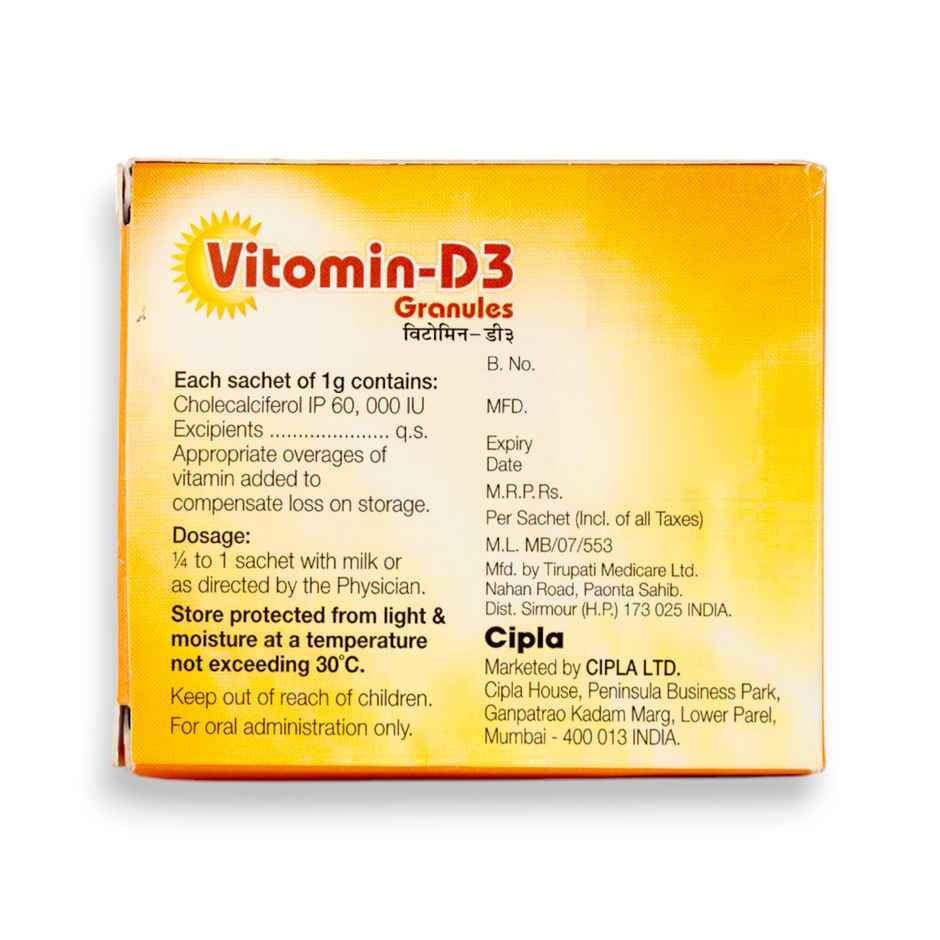Vitomin-D3 60000IU Vitamin D3 Granules