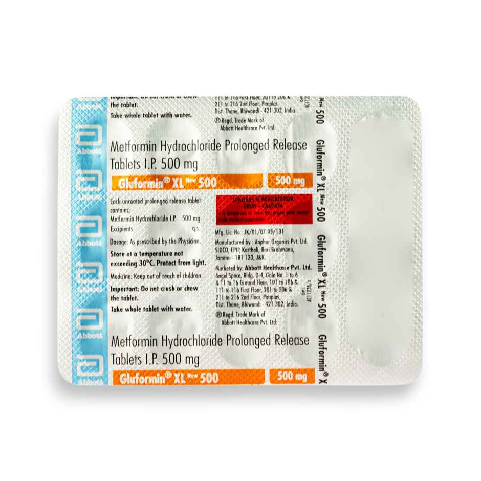 Gluformin XL New 500 Tablet PR