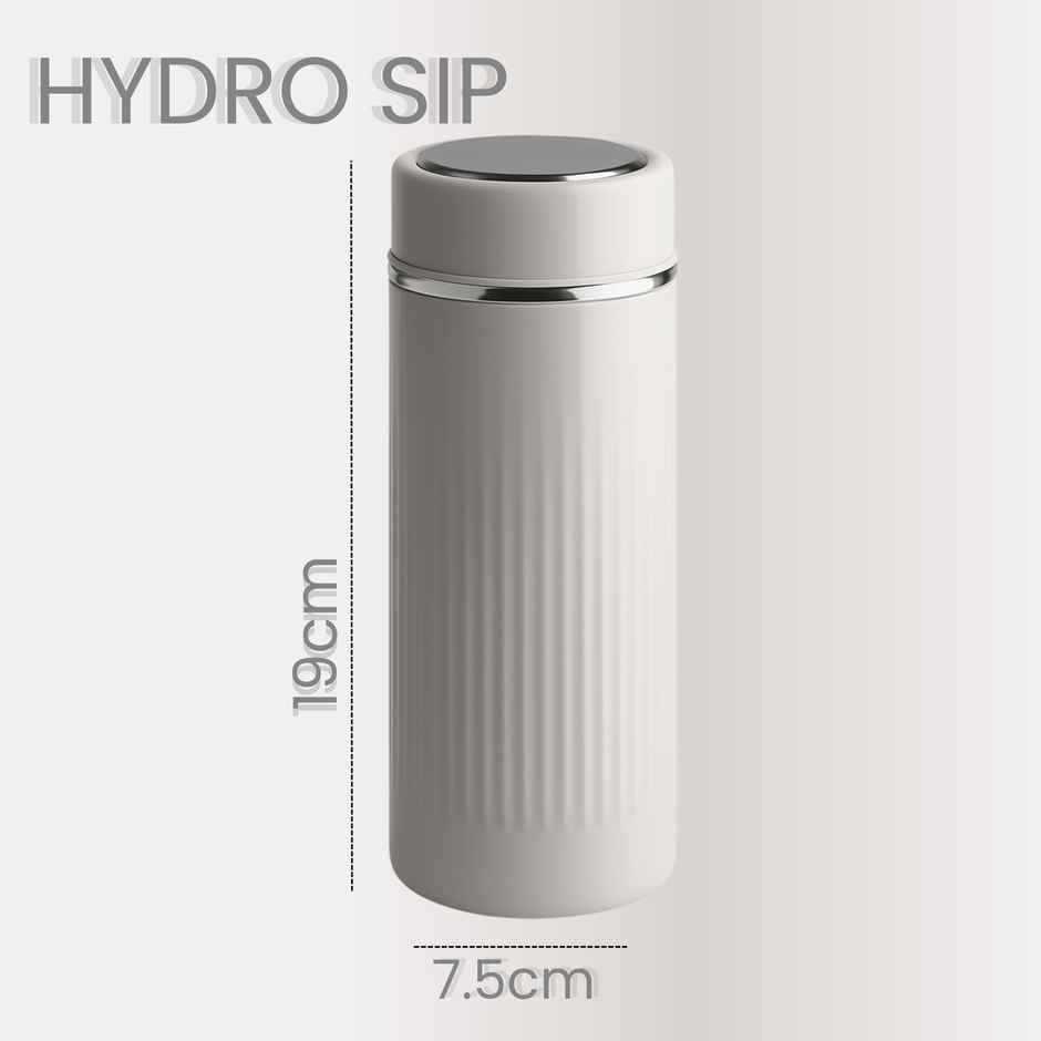 Sugar Homeware Hydro Sip Double Wall Hot & Cold Bottle | Grey