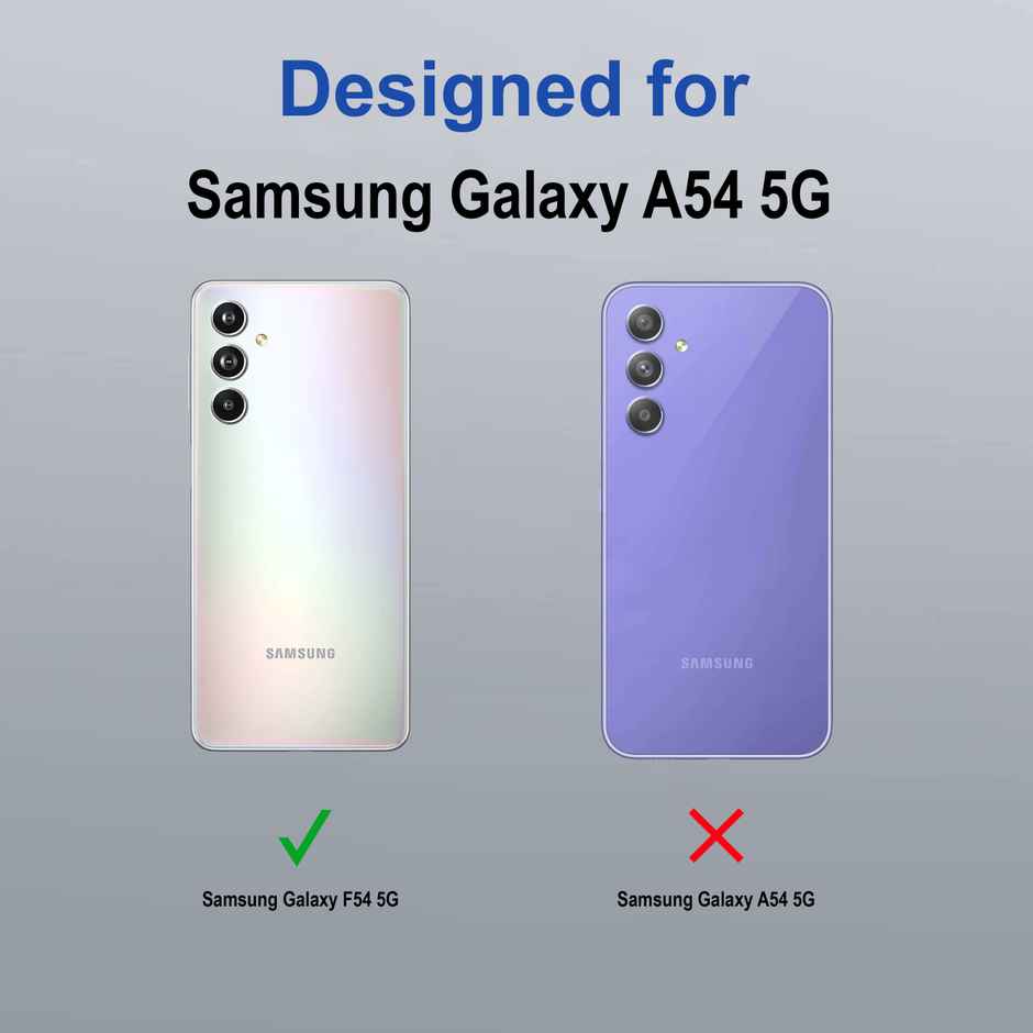 Zapcase Back Cover for Samsung Galaxy F54 5G | Space-Black