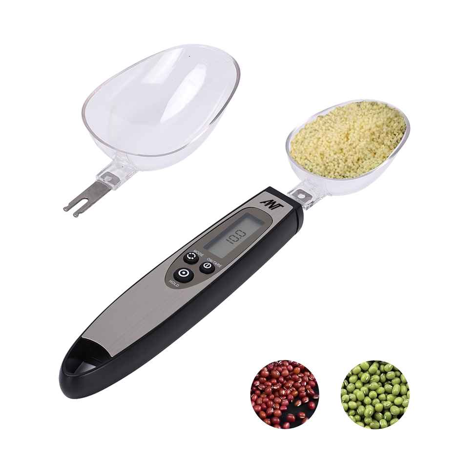Ant AEKSS10 Digital Food Measuring Scoop Scale - Electronic Kitchen Measuring Spoon Scale | Grey