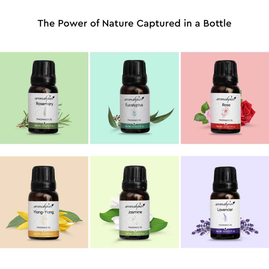 Aromahpure Fragrance Oil - Floral Series | Set of 6 | Aroma Oil for Home Fragrance