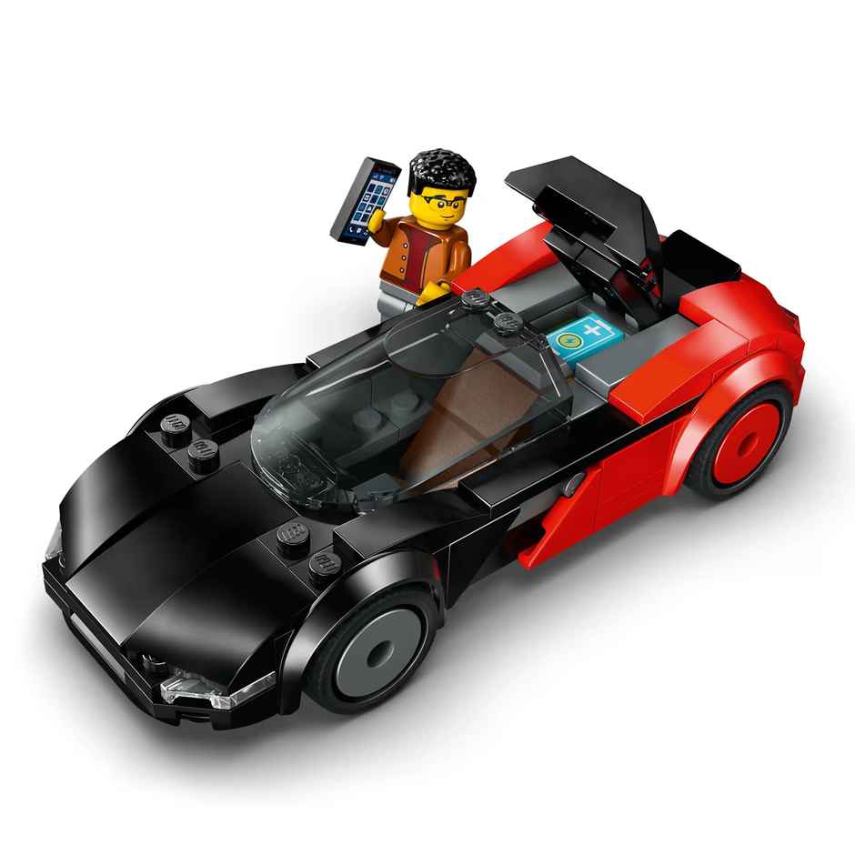 LEGO City EV Supercar Toy Building Kit and Minifigure 60486