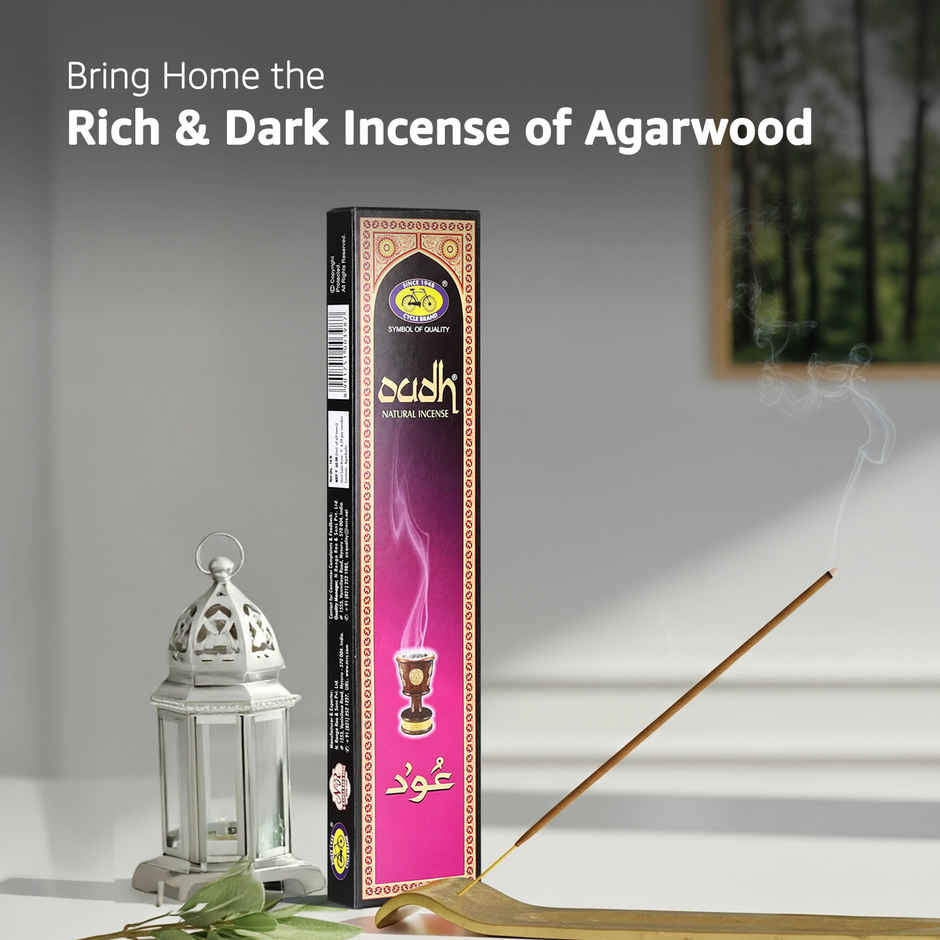 Pure Oudh Natural Incense Sticks | 15 Sticks | Cycle