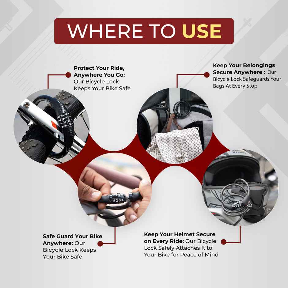 Robustt Numeric Bike Lock 1