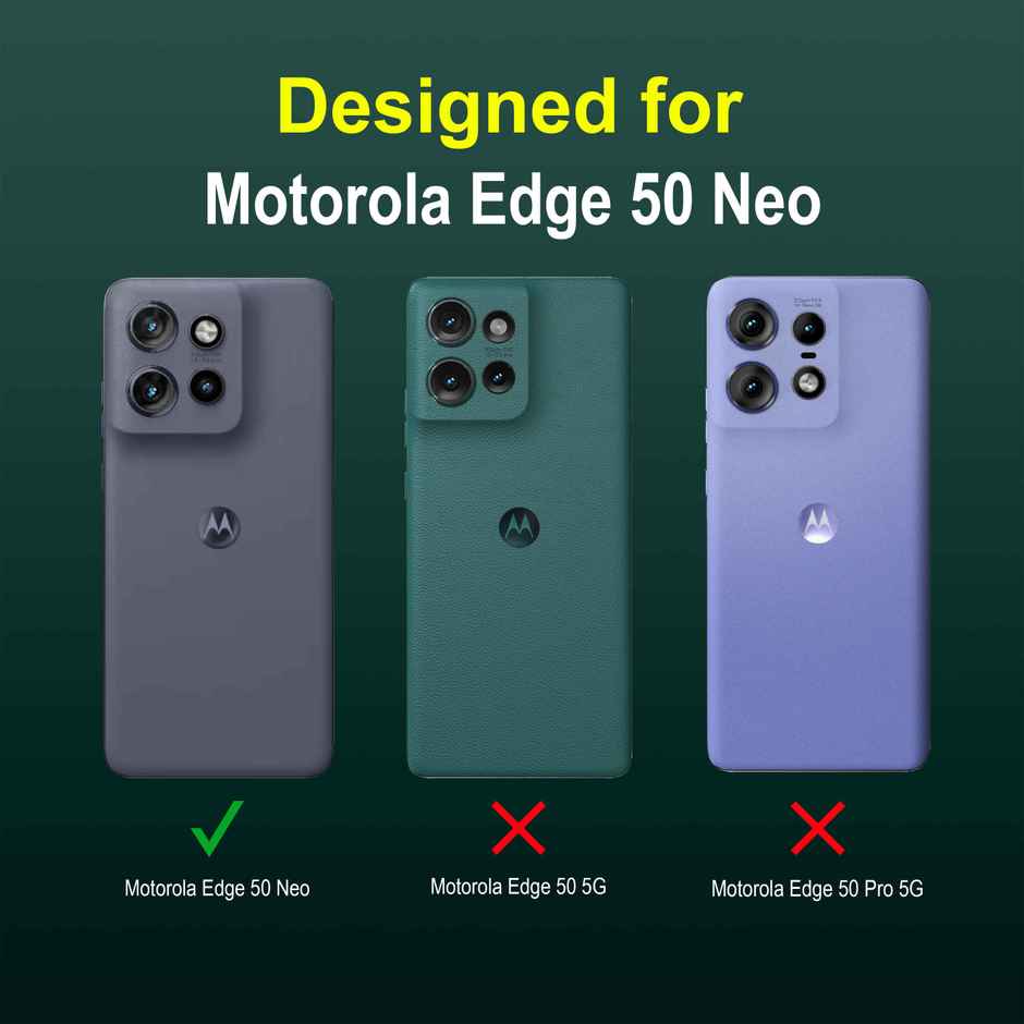 Zapcase Back Cover for Motorola Edge 50 Neo | Magic-DarkGreen