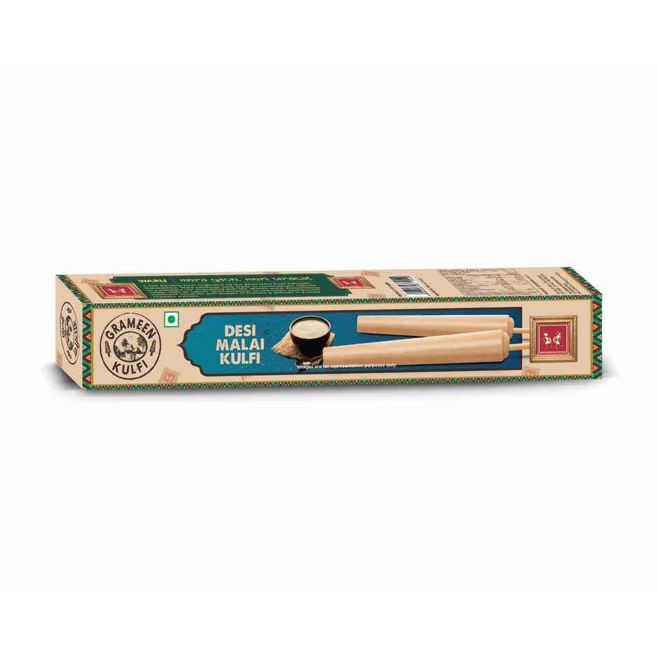 Grameen Tricolour Kulfi Sticks Pack of 3 - Kesar Pista, Desi Malai, Calcutta Paan Combo