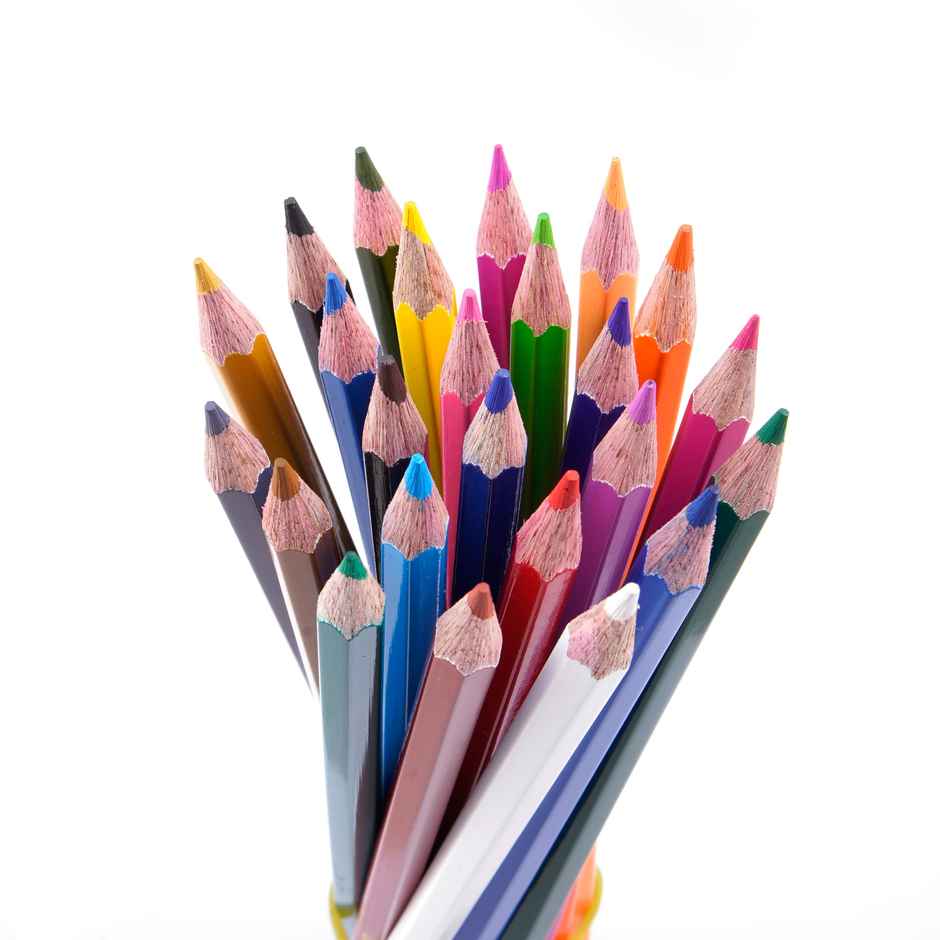 Apsara Colour Pencil Hexagon Shape | 24 Colours | Full Size