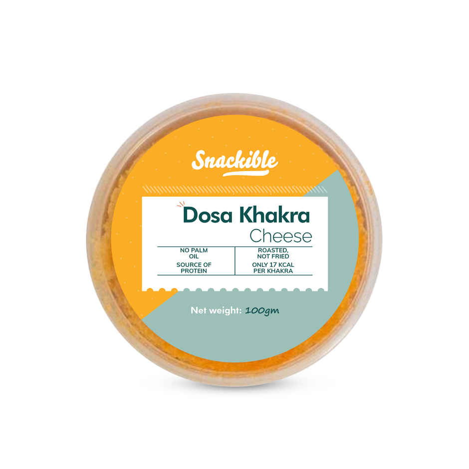 Snackible Cheese Dosa Khakhra | Millet Snack