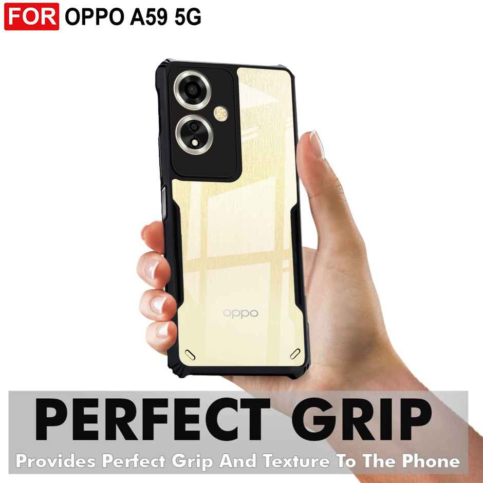 Zapcase Back Cover for OPPO A59 5G | Matte-Black