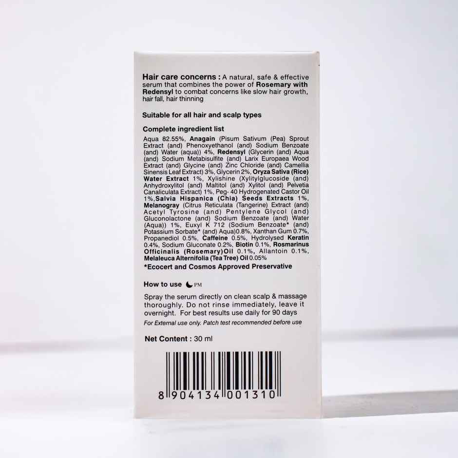 Soulflower Rosemary Redensyl Hair Growth Serum