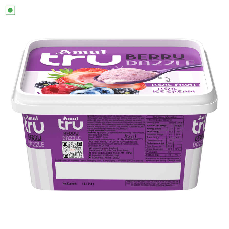 Amul Tru Berry Dazzle Ice Cream Tub