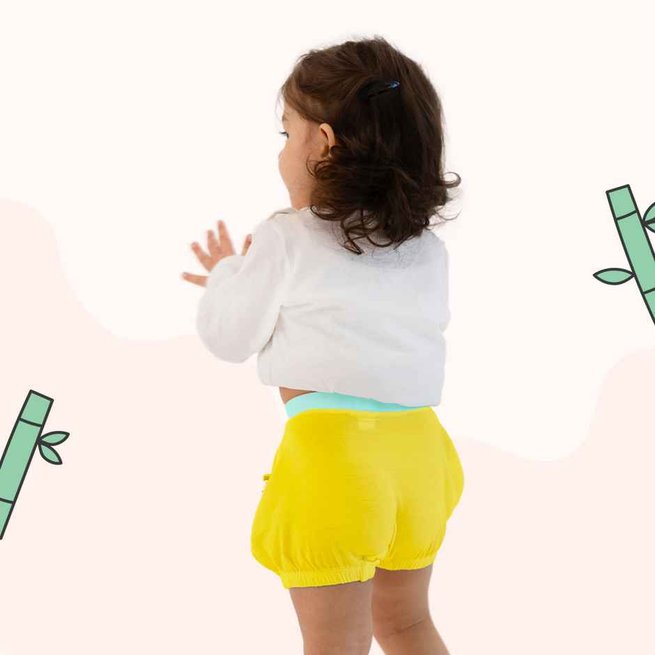 Superbottoms Supersoft Baby Bloomer | 3-4y | Stretchy & Breathable - Pack of 3 | Assorted