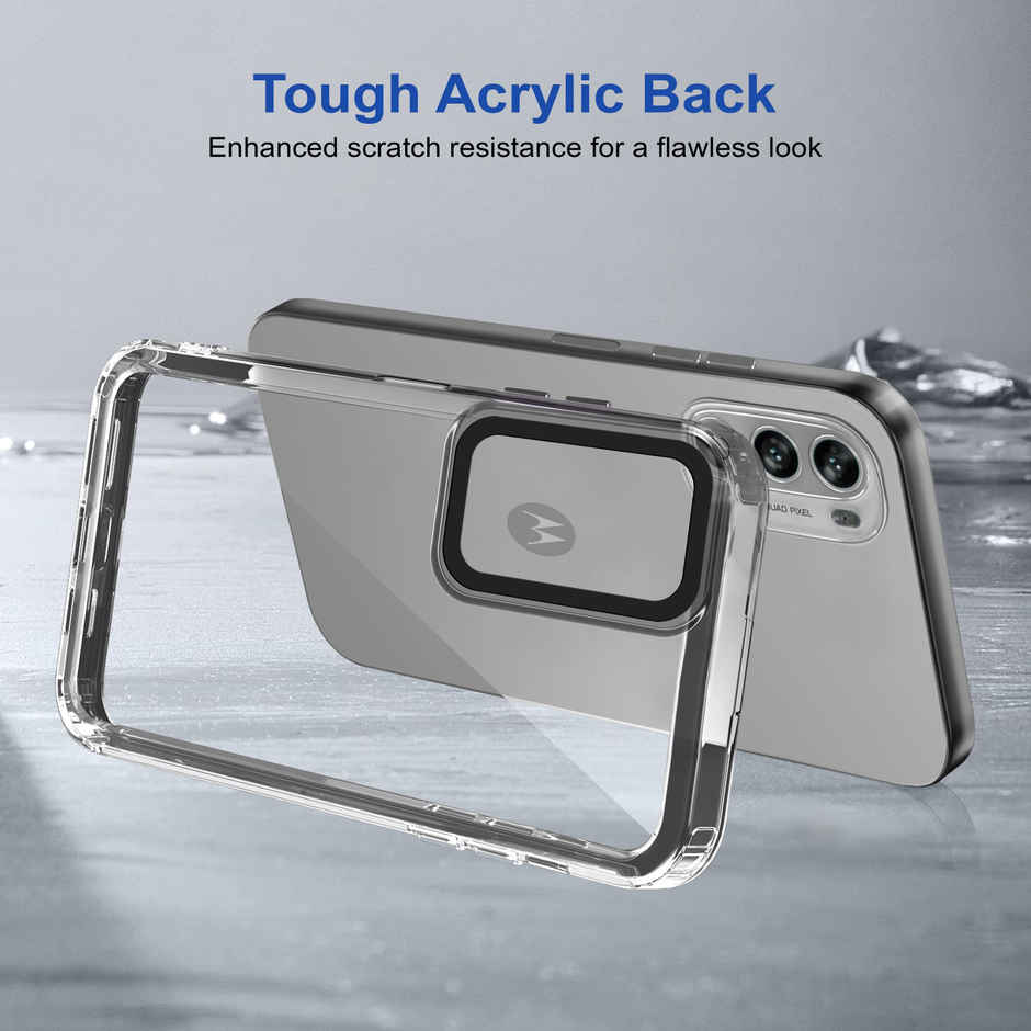 Zapcase Back Cover for Motorola G52 | Space-Black