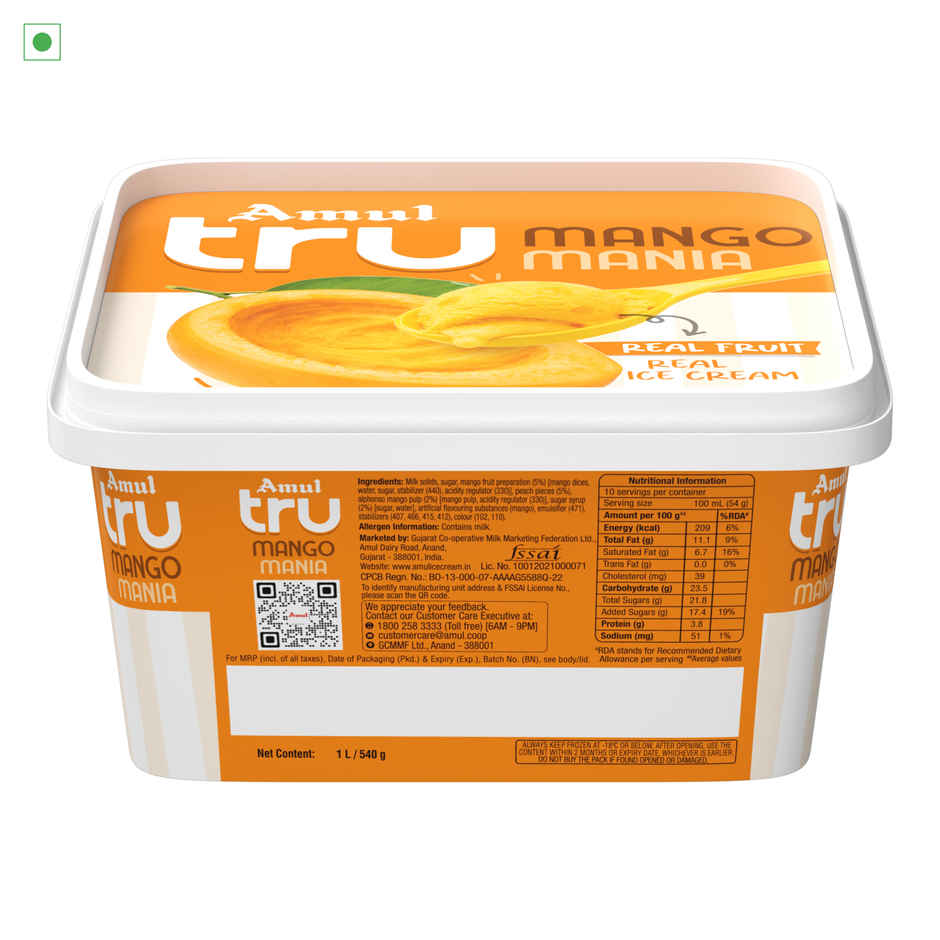 Amul Tru Mango Mania Ice Cream Tub