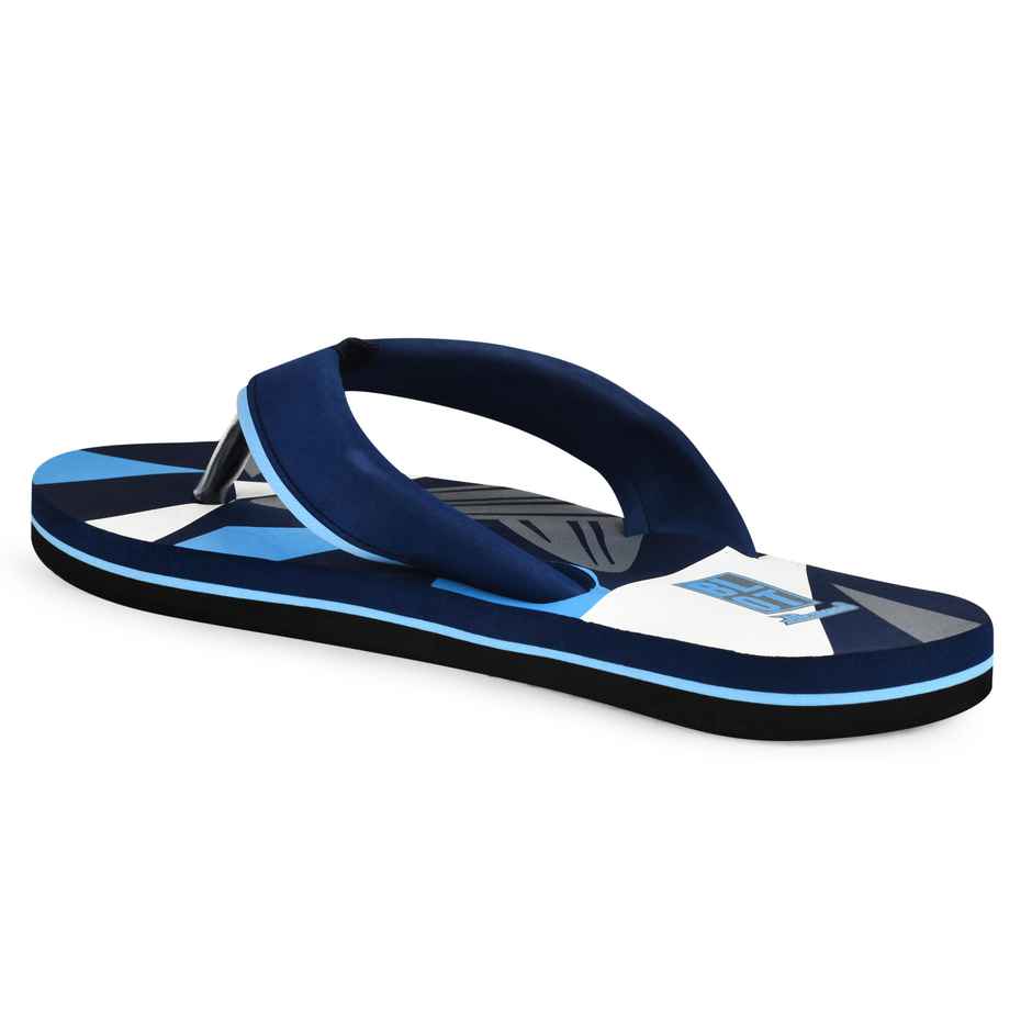 Paragon Blot Blue Ultra-Stylish Everyday Flip Flops For Men - 9