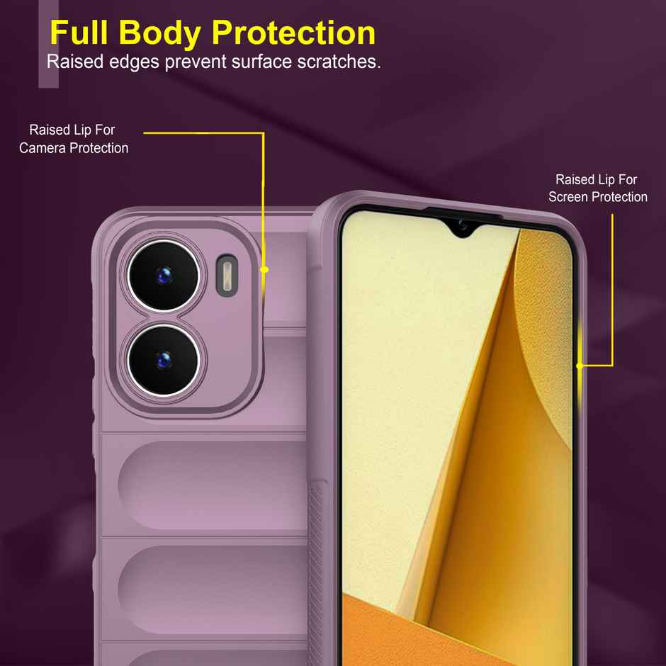 Zapcase Back Cover for Vivo T2x 5G | Magic-Lavender