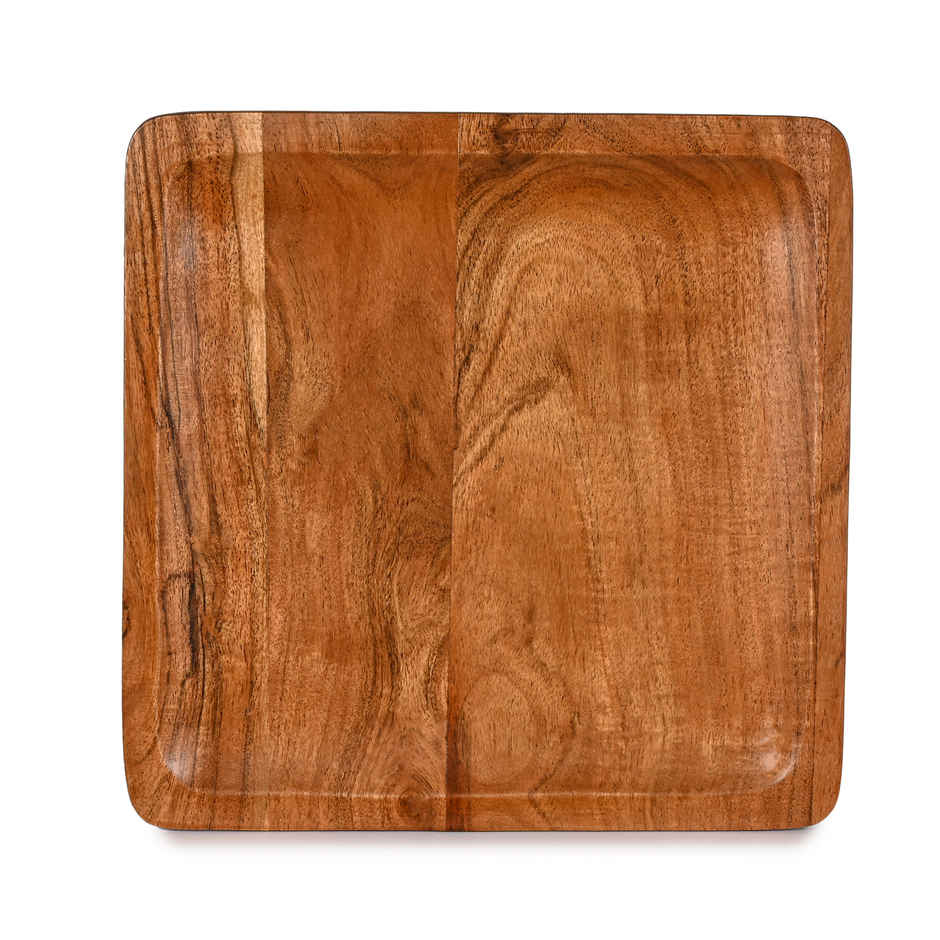 Estoria Collective Acacia Wooden Serving Platter 25x25cm